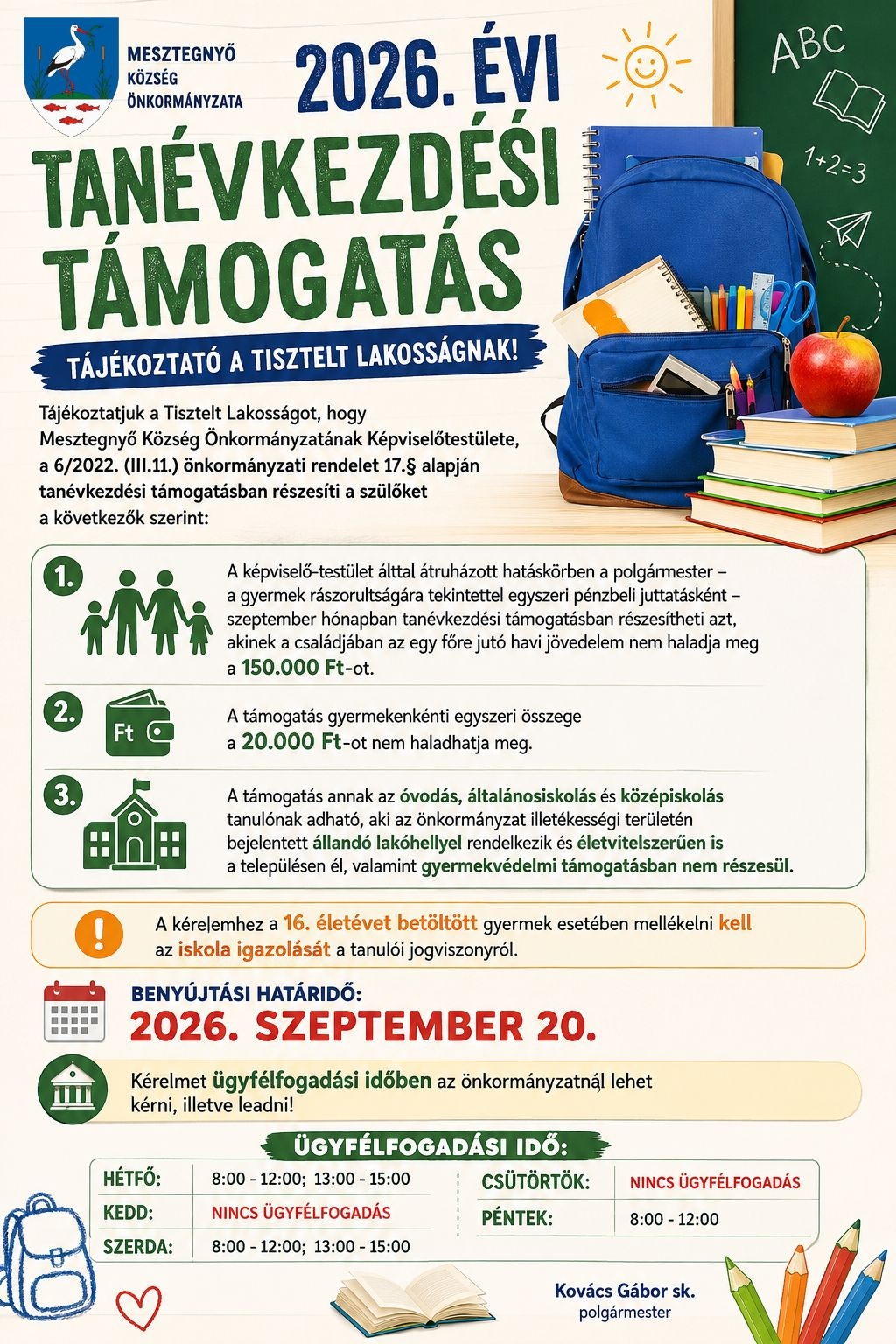 támogatás